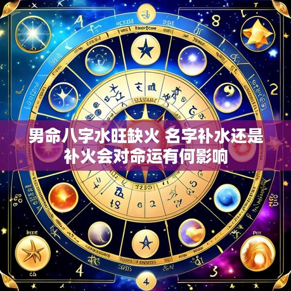 男命八字水旺缺火 名字补水还是补火会对命运有何影响