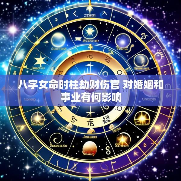 八字女命时柱劫财伤官 对婚姻和事业有何影响