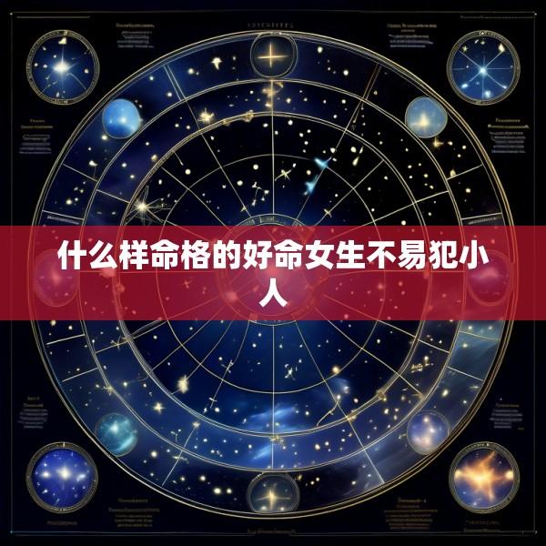 什么样命格的好命女生不易犯小人