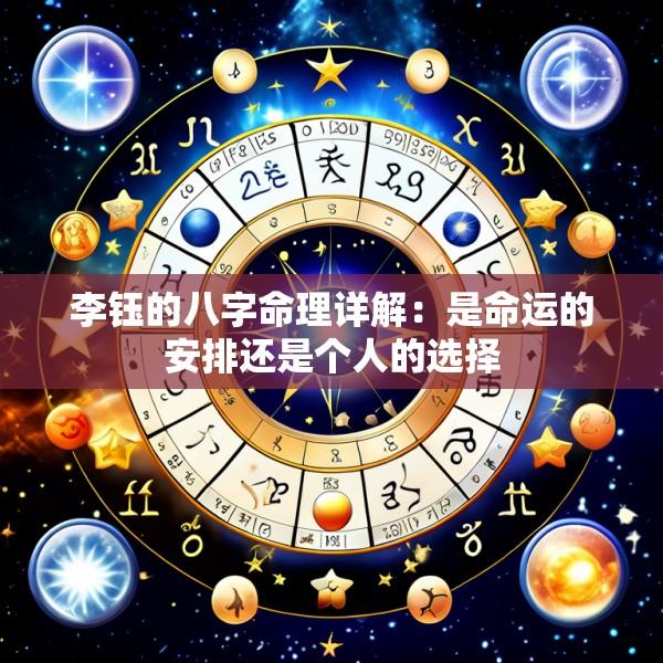 李钰的八字命理详解：是命运的安排还是个人的选择