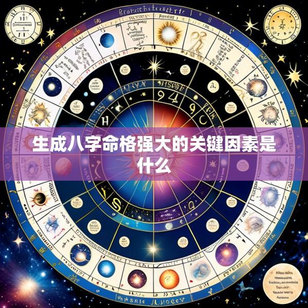 生成八字命格强大的关键因素是什么