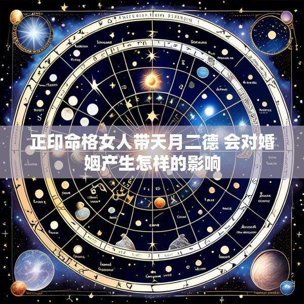 正印命格女人带天月二德 会对婚姻产生怎样的影响