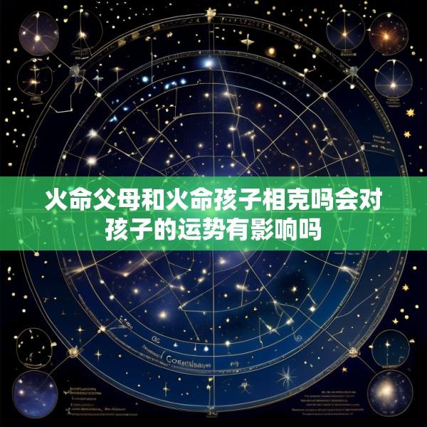 火命父母和火命孩子相克吗会对孩子的运势有影响吗