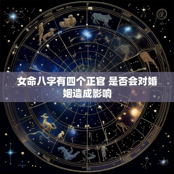 女命八字有四个正官 是否会对婚姻造成影响