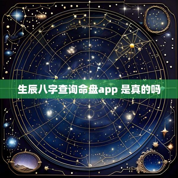 生辰八字查询命盘app 是真的吗