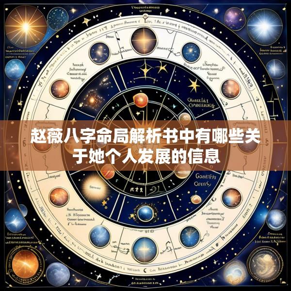 赵薇八字命局解析书中有哪些关于她个人发展的信息