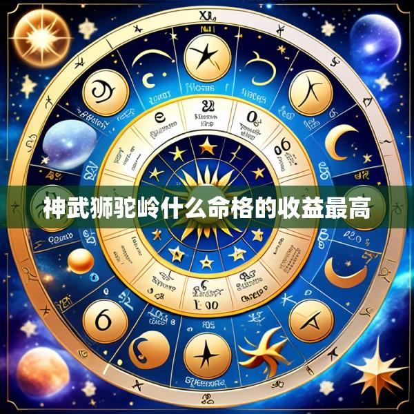 神武狮驼岭什么命格的收益最高