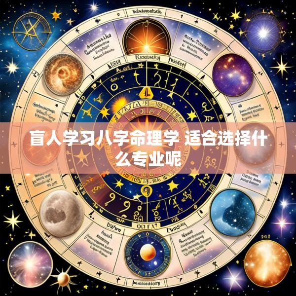 盲人学习八字命理学 适合选择什么专业呢