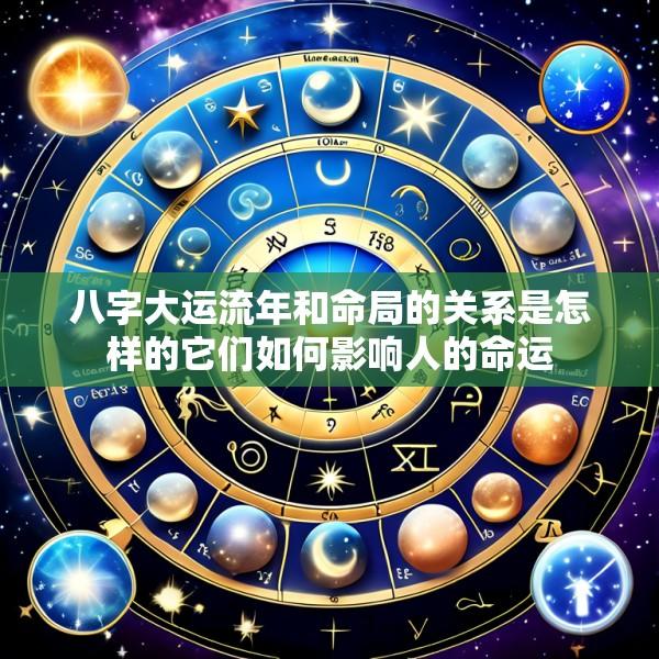 八字大运流年和命局的关系是怎样的它们如何影响人的命运