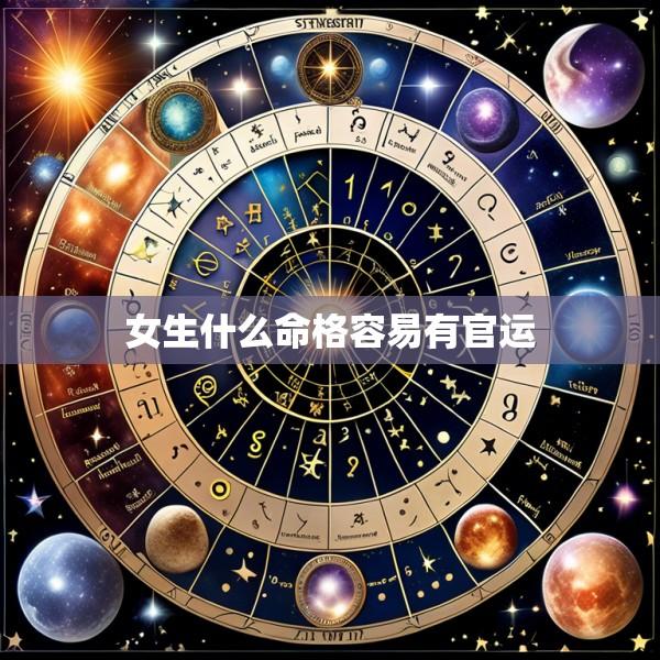 女生什么命格容易有官运