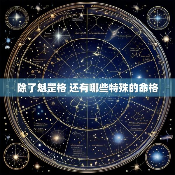 除了魁罡格 还有哪些特殊的命格