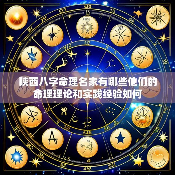 陕西八字命理名家有哪些他们的命理理论和实践经验如何