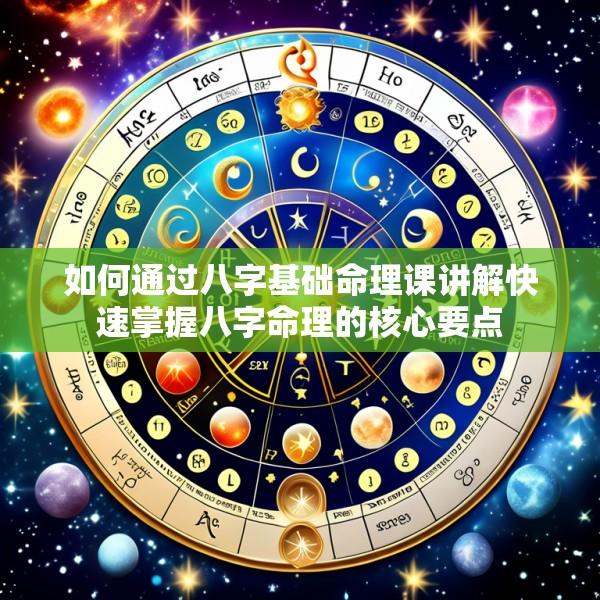 如何通过八字基础命理课讲解快速掌握八字命理的核心要点
