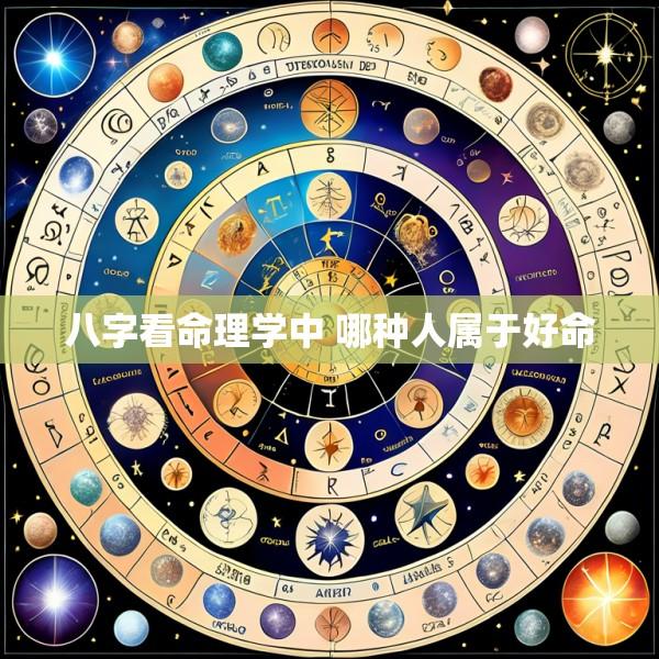八字看命理学中 哪种人属于好命