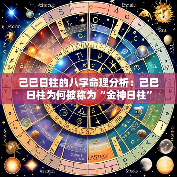 己巳日柱的八字命理分析：己巳日柱为何被称为“金神日柱”