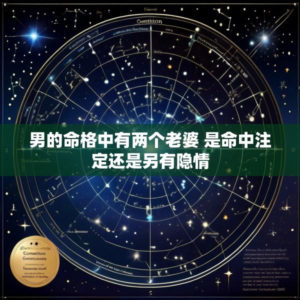 男的命格中有两个老婆 是命中注定还是另有隐情