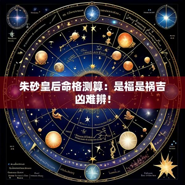 朱砂皇后命格测算：是福是祸吉凶难辨！