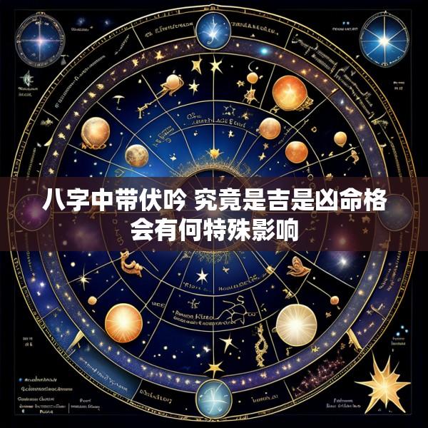 八字中带伏吟 究竟是吉是凶命格会有何特殊影响
