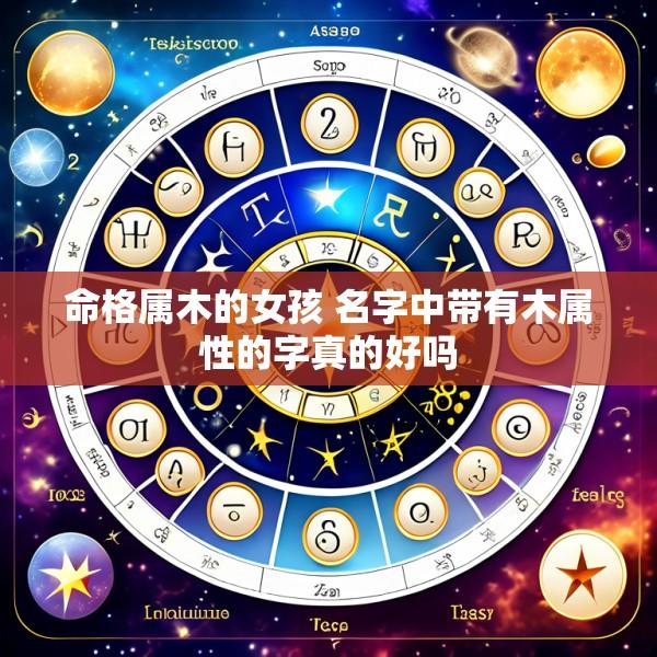 命格属木的女孩 名字中带有木属性的字真的好吗