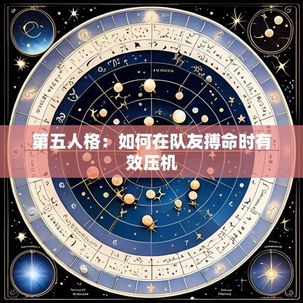 第五人格：如何在队友搏命时有效压机