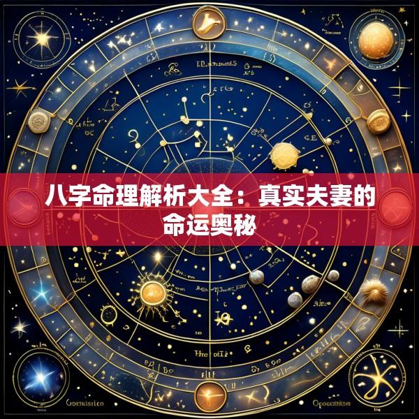八字命理解析大全：真实夫妻的命运奥秘