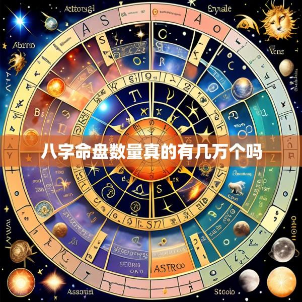 八字命盘数量真的有几万个吗