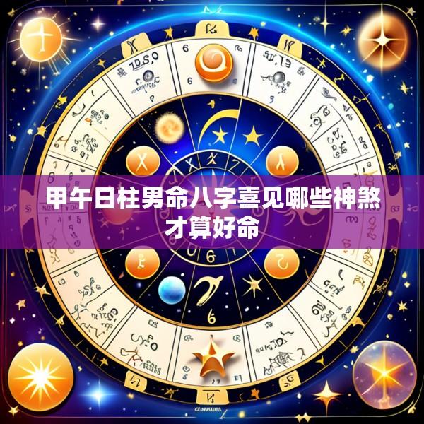 甲午日柱男命八字喜见哪些神煞才算好命