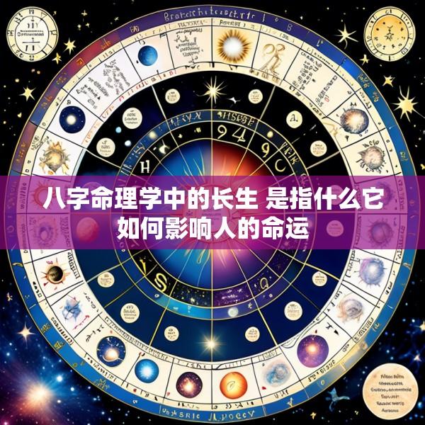 八字命理学中的长生 是指什么它如何影响人的命运