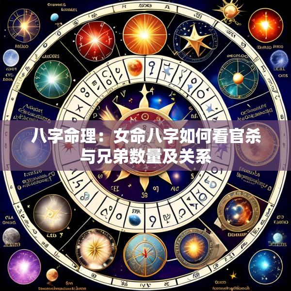 八字命理：女命八字如何看官杀与兄弟数量及关系