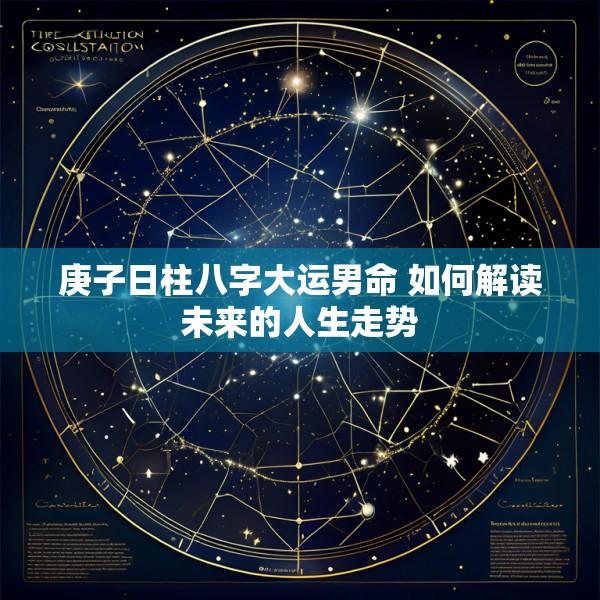 庚子日柱八字大运男命 如何解读未来的人生走势