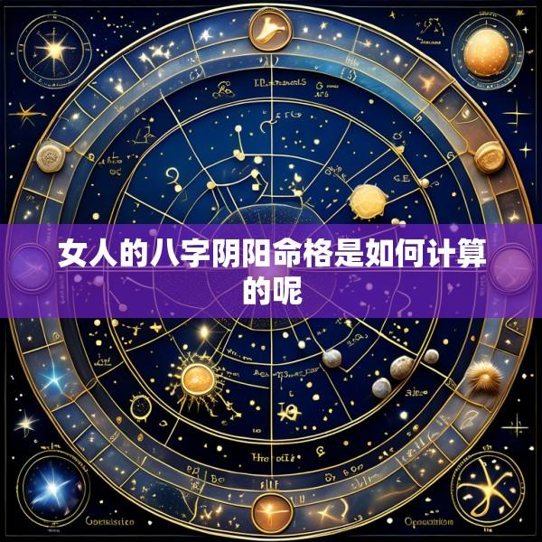 女人的八字阴阳命格是如何计算的呢
