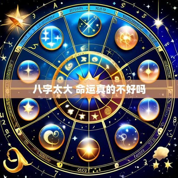 八字太大 命运真的不好吗