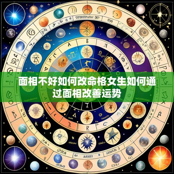 面相不好如何改命格女生如何通过面相改善运势