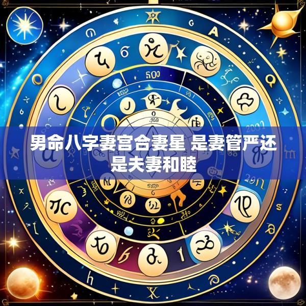 男命八字妻宫合妻星 是妻管严还是夫妻和睦