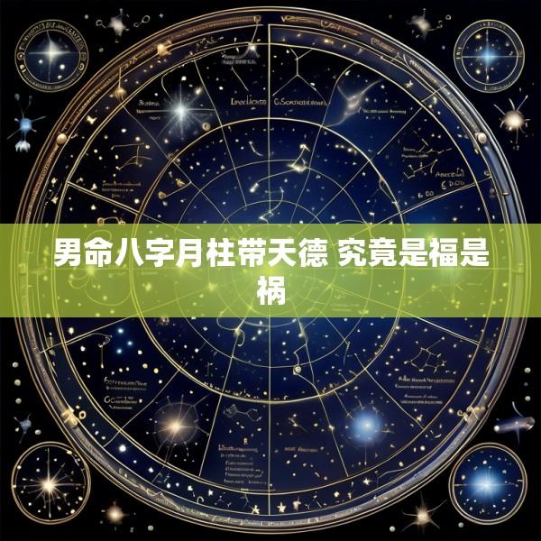 男命八字月柱带天德 究竟是福是祸