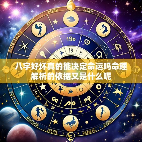 八字好坏真的能决定命运吗命理解析的依据又是什么呢