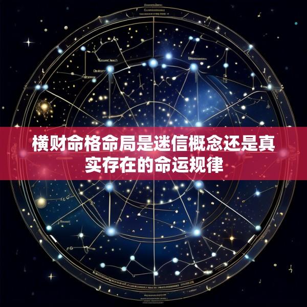 横财命格命局是迷信概念还是真实存在的命运规律