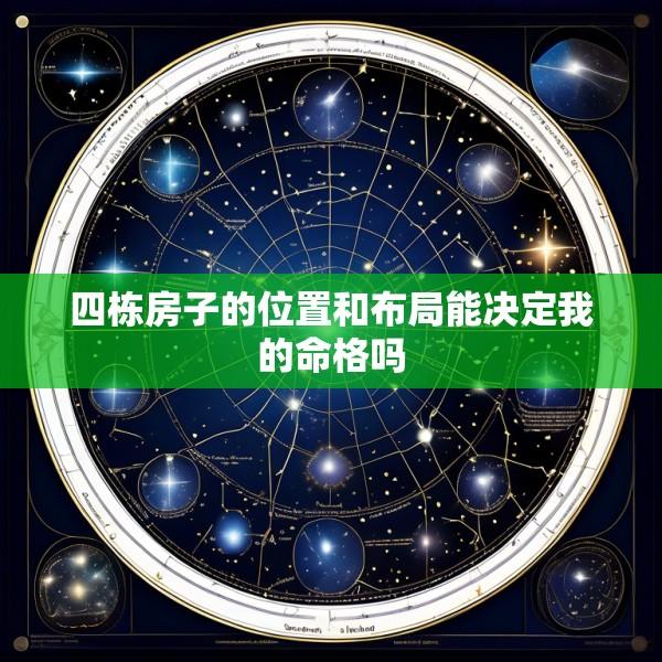 四栋房子的位置和布局能决定我的命格吗