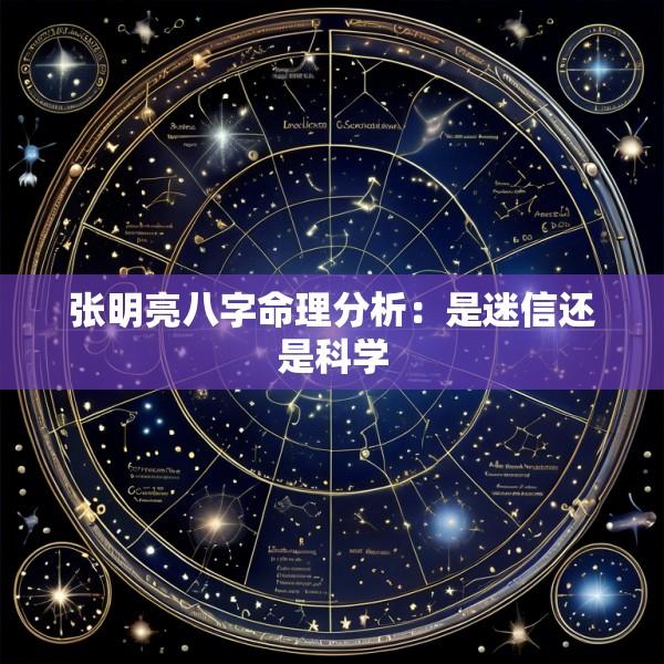 张明亮八字命理分析：是迷信还是科学