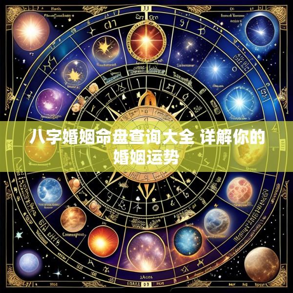 八字婚姻命盘查询大全 详解你的婚姻运势
