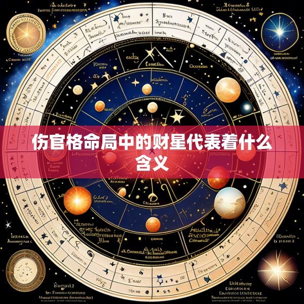 伤官格命局中的财星代表着什么含义