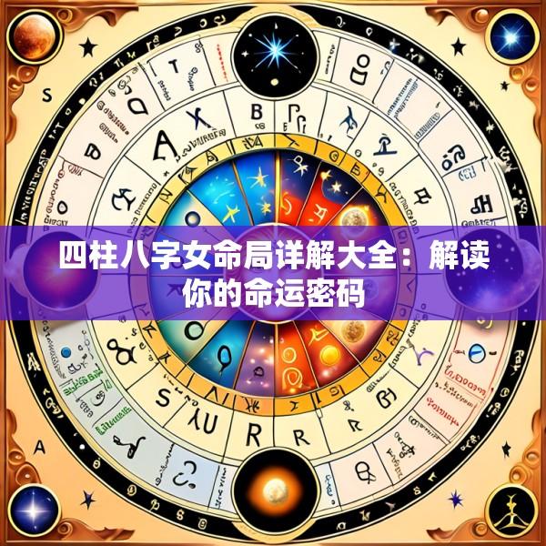 四柱八字女命局详解大全：解读你的命运密码