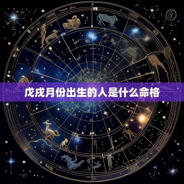 戊戌月份出生的人是什么命格