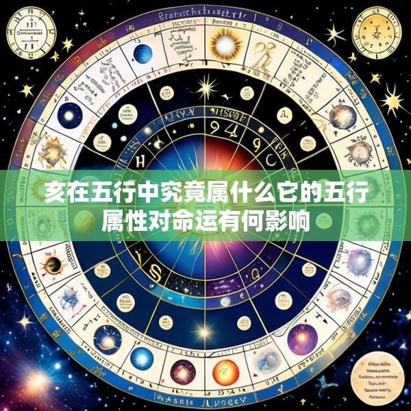 亥在五行中究竟属什么它的五行属性对命运有何影响