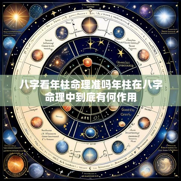 八字看年柱命理准吗年柱在八字命理中到底有何作用