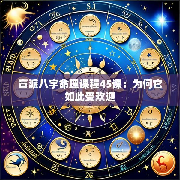 盲派八字命理课程45课：为何它如此受欢迎