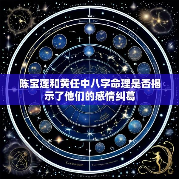 陈宝莲和黄任中八字命理是否揭示了他们的感情纠葛