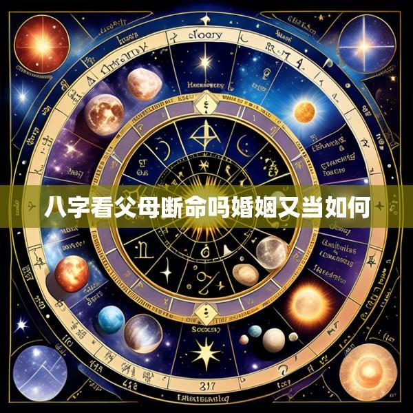八字看父母断命吗婚姻又当如何