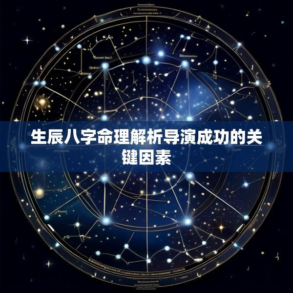 生辰八字命理解析导演成功的关键因素
