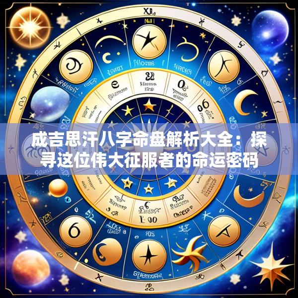成吉思汗八字命盘解析大全：探寻这位伟大征服者的命运密码